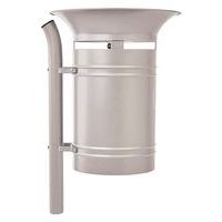 Poubelle Vanoise 40 L sur poteau avec seau - Procity - Image 2