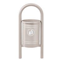 Poubelle Vercors 40 L avec seau - zinc gris 7044 - Image principale