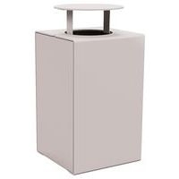 Poubelle Kub 120 L acier avec couvercle - gris 7044 - Image principale