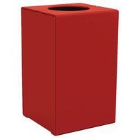 Poubelle Kub 120 L acier - rouge foncé 3004 - Image principale