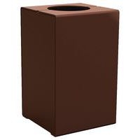 Poubelle Kub 120 L acier - marron 8017 - Image principale