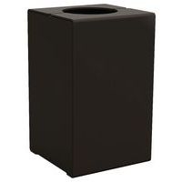 Poubelle Kub 120 L acier - noir 9005 - Image principale