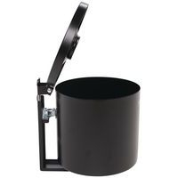 Cendrier mural noir en acier anti-feu avec couvercle étouffoir - 1.5L - Image 4