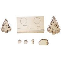 Set de 5 photophores en bois, 17x10,2 - thème automne - Image principale