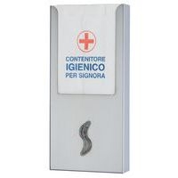 Distributeur de sachets en papier pour protection inox brossé - Image principale