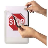 Lot de 2 Pochette d'affichage adhésive A5 - Tarifold - Argent - Image 6