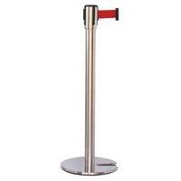 Poteau acier inoxydable à sangle - Base empilable - Manutan Expert - Image principale