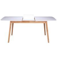 Table réunion Kenna extensible 140 180x75x80 cm Chêne/Blanc - Image principale