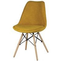 Lot de 4 chaises Lindy pieds bois naturel  Somcasa - Image 7