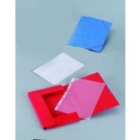 Chemise 390g à élastiques pour format A4 carte lustrée - Bleu (Paquet de 10) - Image principale