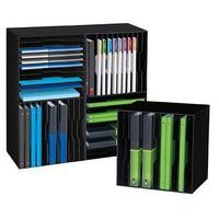 Module de classement noir 12 compartiments 35x35x25 cm - Image principale