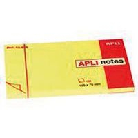 Bloc 100 feuilles de notes repositionnables 75x125mm jaune - Image principale