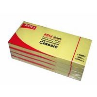 Bloc 100 feuilles de notes repositionnables 40x50 mm jaune (Lot de 12) - Image principale