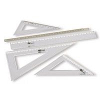 Équerre plastique 60°, graduation 20 cm, hypoténuse 24,5 cm - Image principale