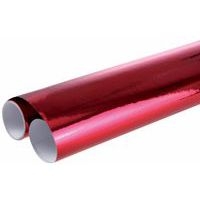 Rouleau de papier métallisé 2,00 x 0,70 m - rouge - Image principale