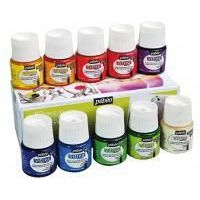 Assortiment 10 flacons 45ml Vitrea Pébéo couleurs brillantes - Image principale