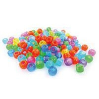 Sachet 1000 perles plastique gros trous ø 9 mm - Image principale