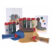 Ensemble de 10 flacons 275 g sable grain moyen 10 couleurs assorties - Image principale