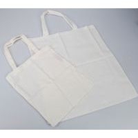 Sac shopping enfant en coton naturel 28.5 x 24 cm (Ensemble de 12) - Image principale