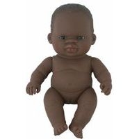Bébé africain fille 21 cm sans cheveux - Image principale