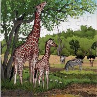 Puzzle girafes - 49 pièces - Image principale