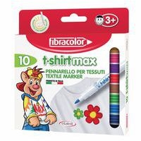 Boite de 10 feutres pour tissus pointe large - Image principale