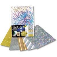 Pochette 5 feuilles carton holographique 25x35 cm 230g - Image principale