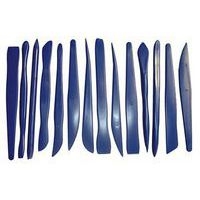 Lot 14 ébauchoirs plastique 3 en 1 pour peinture, colle, modelage. - Image principale