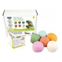 Assortiment 6 pains pâte à jouer 100% naturelle en couleurs assorties - Image principale