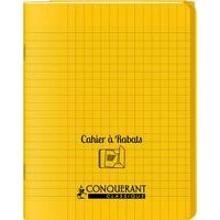 Cahier avec rabats 96 pages seyes 17x22 cm polypropylène - Conquerant - Image principale