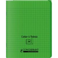 Cahier avec rabats 96 pages seyes, format 17 x 22 cm Polypropylène - Vert - Image principale