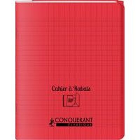 Cahier avec rabats 48 pages Seyes 24x32 cm - Polypropylène rouge - Image principale