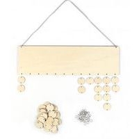 Calendrier d'anniversaire de la classe en bois à décorer - Image principale