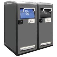 Double poubelle connectée Bigbelly avec compacteur - Image principale