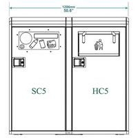 Double poubelle connectée Bigbelly: 1 avec compacteur et 1 non compactante - Image 3