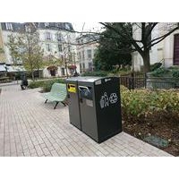 Double poubelle connectée Bigbelly: 1 avec compacteur et 1 non compactante - Image 2