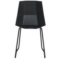 Lot de  2 Chaises Cube pied et coque polypro Noir - Image 3