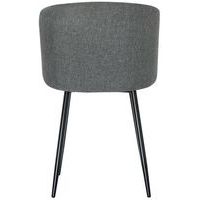 Lot de  2 Fauteuils Must pied Noir assise tissu polyester Gris - Image 4