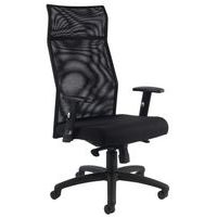 Fauteuil HODE HD dos résille Noir Acc Reg assise Noir - Image principale