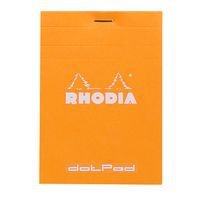 Bloc orange agrafé réglure dot - Rhodia - Image principale