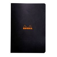 Cahier piqué noir 21x29,7cm 96 pages 5x5 non détachables 80g - Image principale