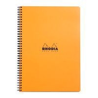 Notebook intégral orange ligné margé cadre en-tête A4+ - Image principale
