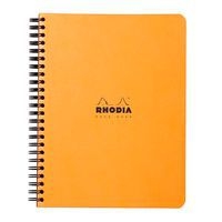 Notebook reliure intégrale orange ligné 16x21 cm 160 pages - Image principale