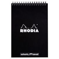 Bloc reliure intégrale noir dot 14,8x21 cm 80 feuillets - Image principale