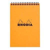 Bloc reliure intégrale orange 14,8x21 cm 80 feuillets 5x5 - Image principale