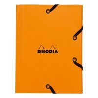 Rhodia chemise à élastiques 3 rabats orange 12x16 cm - Image principale