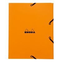 Rhodia chemise à élastiques 3 rabats orange 24x19 cm - Image principale