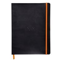 Rhodiarama carnet souple noir 19x25 cm 160 pages dot 90g - Image principale