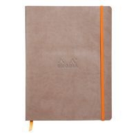 Rhodiarama carnet souple taupe 19x25 cm 160 pages dot 90g - Image principale