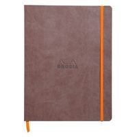 Rhodiarama carnet souple chocolat 19x25 ligné papier ivoire - Image principale